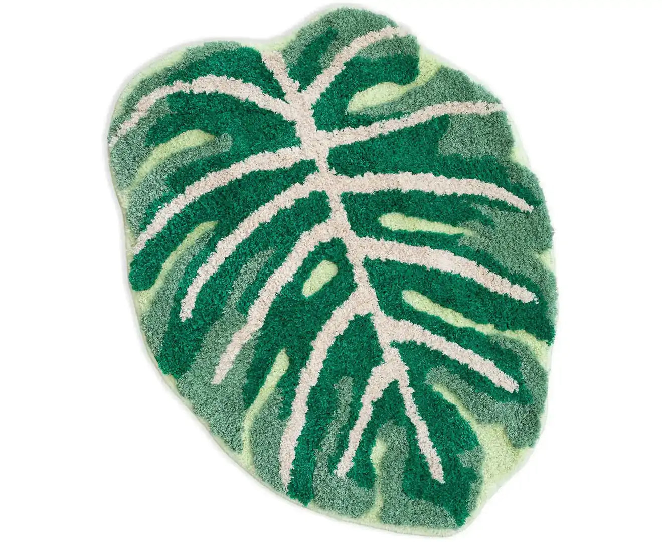 Monstera Plant Non Slip Bath Mat